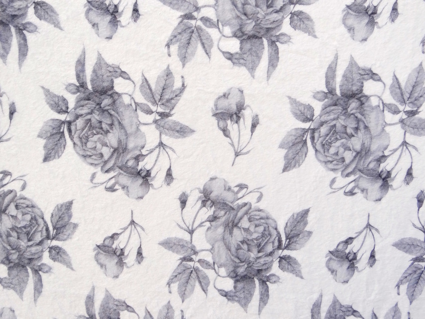 Shannon's Studio Rose Floral Fleece Blanket Exclusive Surface Pattern Designed by Shannon Christensen