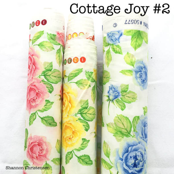 Shannon Christensen's Cottage Joy Fabric Collection Rosy 