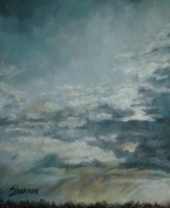 oil painting clouds shannon christensen