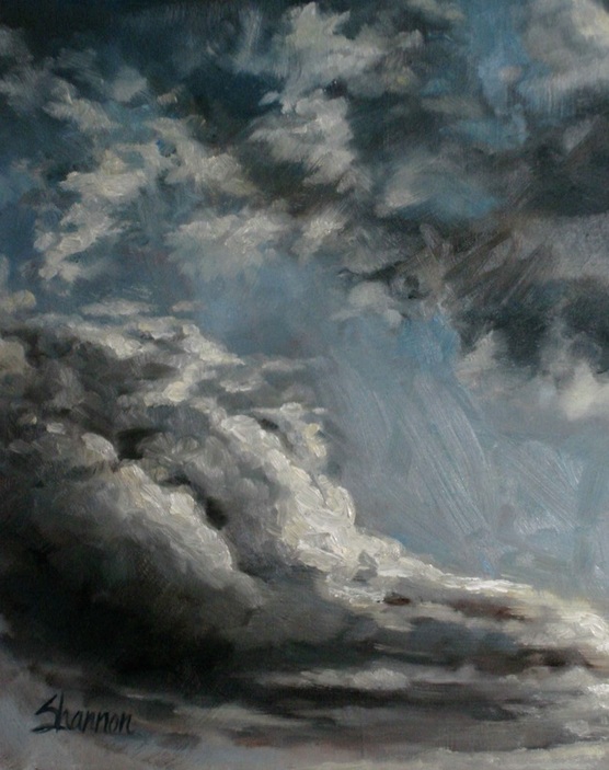 oil painting clouds shannon christensen