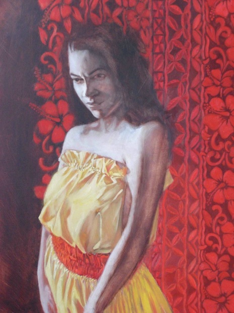 shannon christensen painting of polynesian woman
