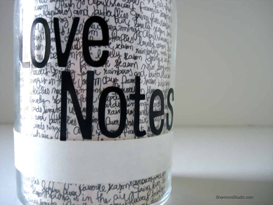 DIY Thank you gift, Love Notes, Shannon Christensen