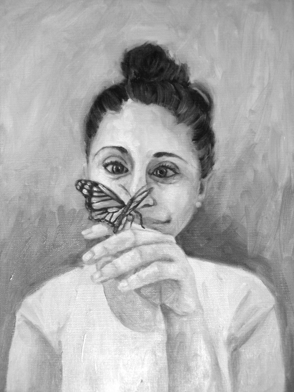 Oil painting of alisha by shannon christensen