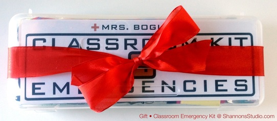 ShannonsStudio.com Classroom Emergency Kit Gift