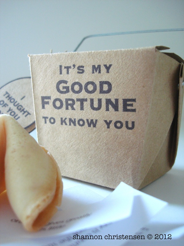Photo of Fortune cookie box, fortunes, and fortune cookie day by shannon christensen