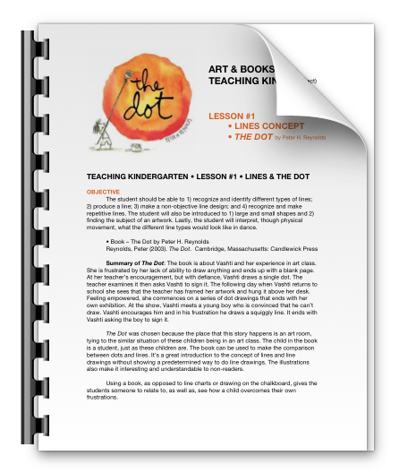 shannon christensen art & books lesson plan for kindergarteners • the dot book